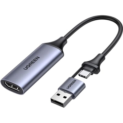 Audio- en videoadapter USB-A / USB-C - HDMI UGREEN CM489, Grijs