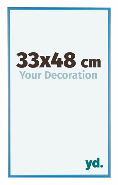 Your Decoration - Puzzellijst 33x48 cm - Staal Blauw - Puzzellijst 500-1000 stukjes - Aluminium Fotolijst - Kent