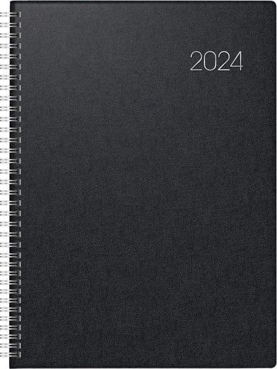 Dagkalender - Planner - Dagelijkse planning - A4 per dag - 29.6 x 23 cm - zwart
