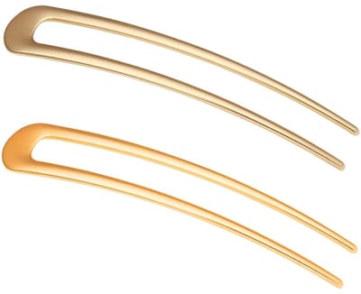 Dailygoods- Haarspelden U-vormig - 2 stuks - Haaraccessoires voor vrouwen - Duurzaam materiaal - Geschikt voor dik/fijn haar - Uniek ontwerp - Haarkammen