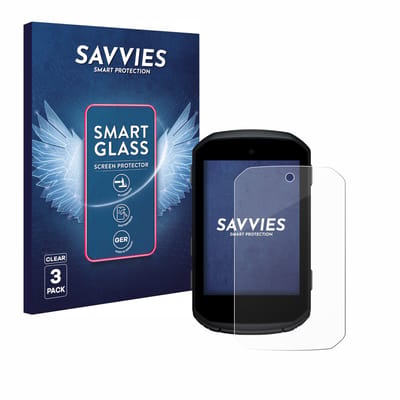 3 Stuks Savvies Screenprotector - geschikt voor Garmin Edge 550 - beschermfolie glas transparant