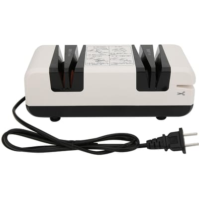 Multifunctionele Automatische Elektrische Messenslijper Keukenmes Schaar Slijpmachine CN zwart witte kleur