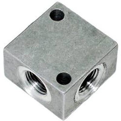 ICH 60403 Verdeelblok alu. G1/4 (vierkant 4-voud) l=40