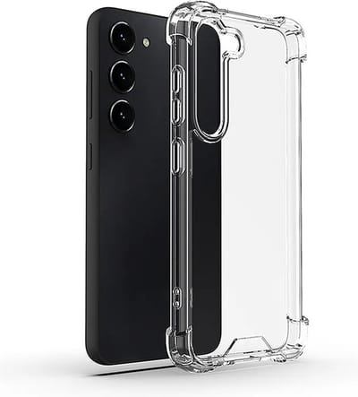 MoDo hoesje Geschikt voor Samsung Galaxy S23+ - Siliconen Back Cover - Transparant shockproof