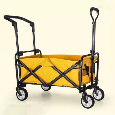 Vouwbare Transportkar - Kampeerwagen Wielen - Outdoor Evenementen - Slijtvast Canvas - Hoge Draagkracht - Donker