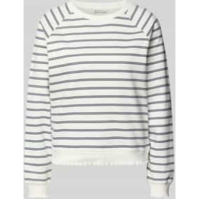 Tom Tailor Denim - Sweatshirt met streepjespatroon - Maat XS - off white navy stripe