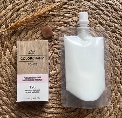 Wella Color Charm Toner - T28 + developer - Natural Blonde - Wellatoner - Haartoner - Anti Yellow