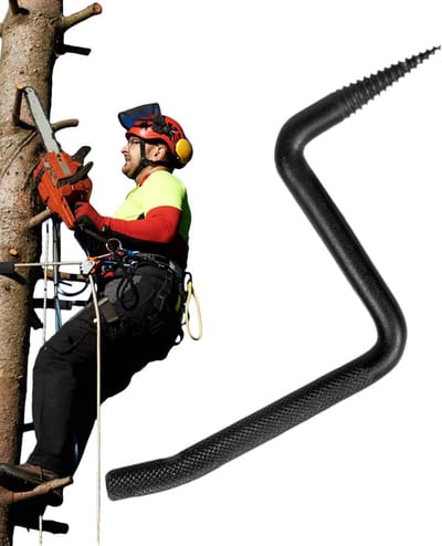 Boomtreden Klimtreden - Boomhouder Staal - Bomen Beklimmen - Antislip Ontwerp - 207 cm - Zwart