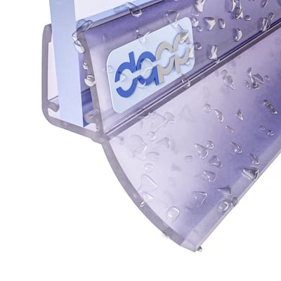 DQ-PP Douchestrip 50cm - Afdichting voor 6mm - 8mm Glasdikte - UK12 - Transparante Waterkeringsprofiel voor Douchedeur en Douchecabine