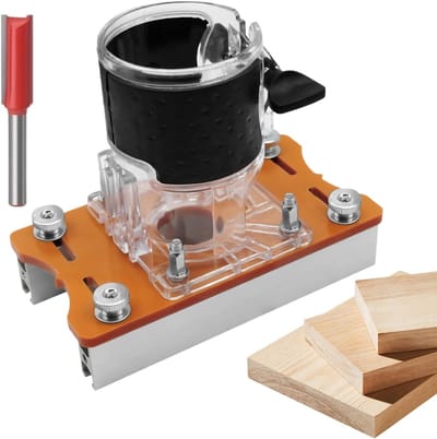 Houttrimmer Gereedschap - Houtbewerking Trimmer - Meubel Maken - 2-in-1 Verstelbaar - 16 cm - Beige