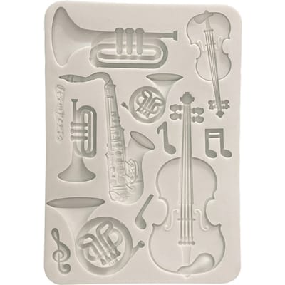 Stamperia Silicon vorm A5 "Symphony - Musical Instruments"