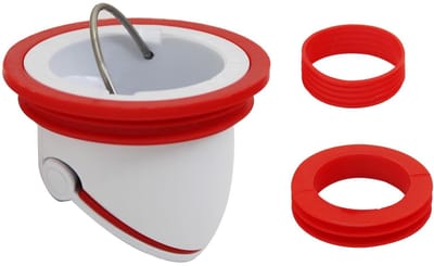 Dailygoods- Vloerafvoerkern met Geurstopfunctie - Insectenbestendige Klep - Magnetische Afvloer - Vloerafvoerput - Kunststof - 40-48mm - Afvoerputje