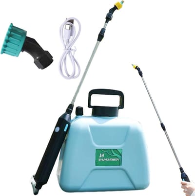 Elektrische Tuinspuit - Sproeiflacon - Planten Water Geven - Oplaadbare Batterij - 5 Liter - Blauw