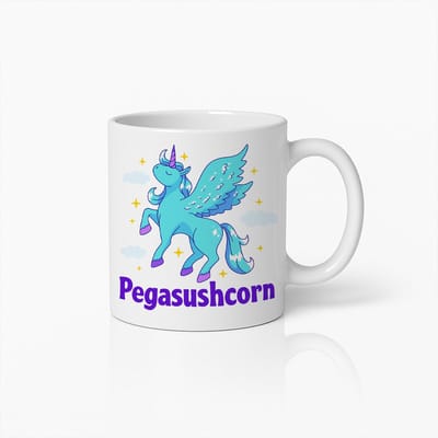 Pegasushcorn Mok 330ml – Schattige Magische Eenhoorn Pegasus Koffiebeker – Fantasie Cadeau voor Kinderen & Dromers