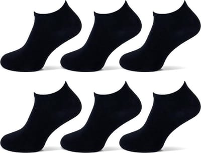 Sneakersokken © /6 paar/KLEUR: ZWART/Maat 39/42/Enkelsokken Dames Heren