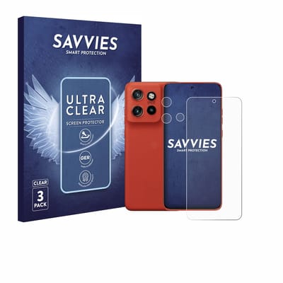 Savvies - Screenprotector voor Motorola Moto 60 Neo (Voor+Camera) - Folie Beschermfolie transparant 6 Stuks
