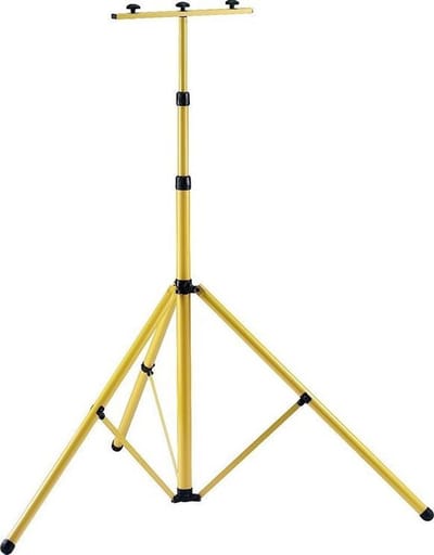 Statief Werklamp Ledspot Floodlight - Verticaal Dual - 1,5M Geel