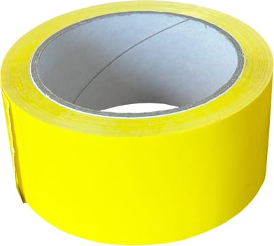 Kortpack - PP-acryl tape - Geel - 50mm x 66mtr - 36 rollen - Verpakkingstape - Low noise tape - (020.0862)