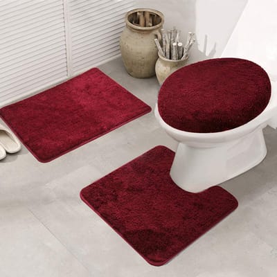 Unyqoos ® Luxueuze 3-delige Badmat Set voor Comfort en Stijl in de Badkamer