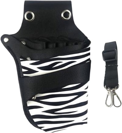 Somstyle Kapperstas - 23 x 16 CM - Kappers Heuptas - PU Leer - Scharen Holster - Zebra Design