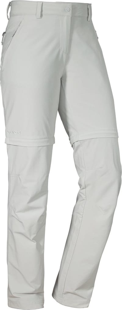 PANTS ASCONA ZIP OFF - stretch afritsbroek - dames - licht grijs