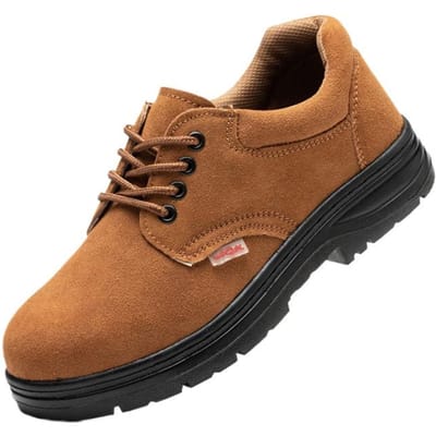 Elektrisch Lassen Lasser Arbeidsverzekering Schoenen Heren Anti-verpletterend en Anti-perforatie Bouwplaats Antislip en Slijtvaste Werkschoenen 46 brown