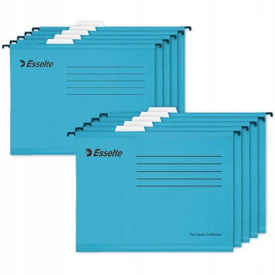 Esselte A4 Hangmap Mappen Blauw - 10 stuks