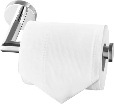 Dailygoods- Toiletrolhouder Roestvrij Staal - Wandmontage - Waterdicht - Rotatiebestendig - Glanzend - Eenvoudig en praktisch ontwerp - Toiletpapierhouder