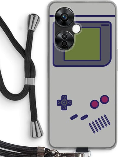 Case Company® - Hoesje met koord geschikt voor OnePlus Nord CE 3 Lite hoesje met Koord - Game On - Telefoonhoesje met Zwart Koord - Bescherming aan alle Kanten en Over de Schermrand