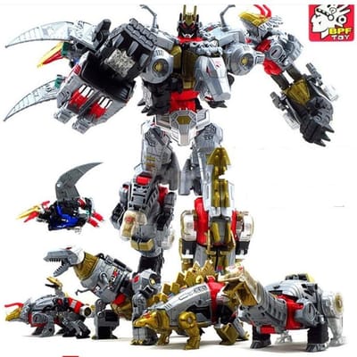Jouets de Transformation 5en1 Predaking Anime Devastator KO G1 Robot Figurine d'Action Modèle Garçon Enfant Cadeau
