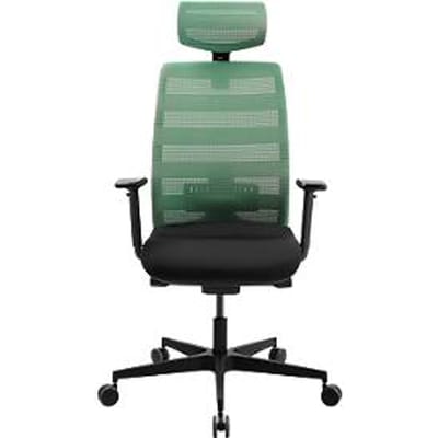 Schäfer Shop Select SSI PROLINE NEW WORK bureaudraaistoel mesh mint, met hoofdsteun, frame zwart
