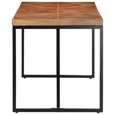 vidaXL - Eettafel - 140x70x76 - cm - massief - acaciahout - en - mangohout