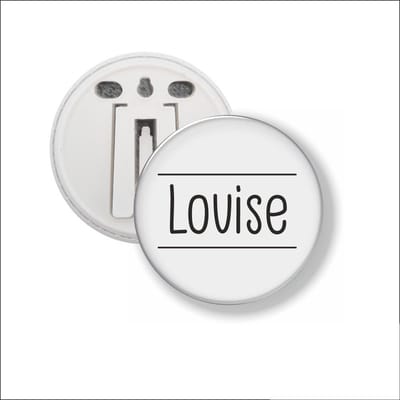 Button Met Clip 58 MM - Louise