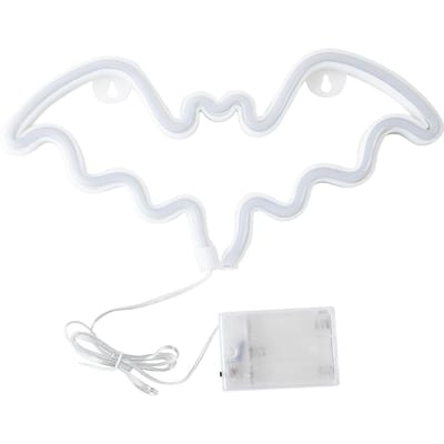 Bat Design LED's Neonlicht 3*AA-cel Bediend Constante Heldere Modus Neonbord Decoratieve Verlichting Muur
