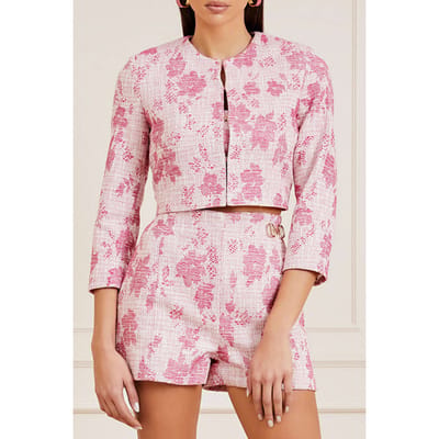 GUESS Marciano By  Avah Jacket Pink Sprintg Cropped Wave Maat: XS | Korte Jassen Outlet | Dames | Roze