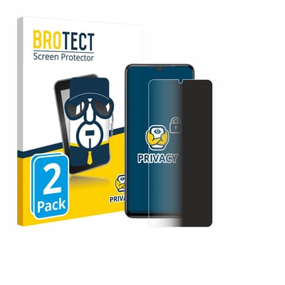BROTECT - privacy screenprotector voor ZTE Blade V70 Max - Folie Beschermfolie Blauwlichtfilter 2 Stuks