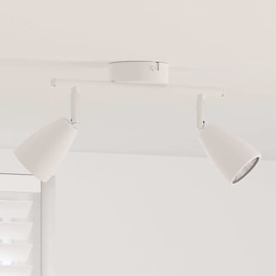 vidaXL Plafondspot met schijnwerpers Wit 25.5 x 8 x 16 cm Metaal