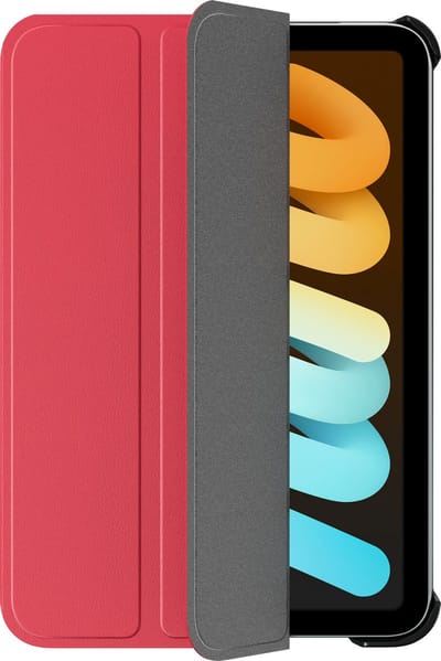 Just in Case tablet Hoes geschikt voor iPad Mini 7 (2024) - TriFold Bookcase - Rood