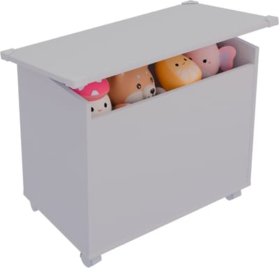 VCM Holztruhe | Maße ca. H. 54 x B. 68 x T. 39 cm | Rollen | Kiste für alle Wohnräume | Aufbewahrungsbox | Kiste - Bosula M