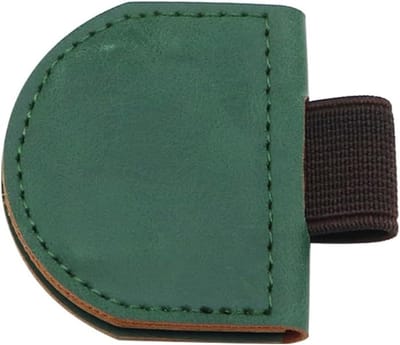 bladwijzer van leer, halfronde magnetische boekenmarker met penclip, voor Kerstmis, verjaardagscadeau, groen