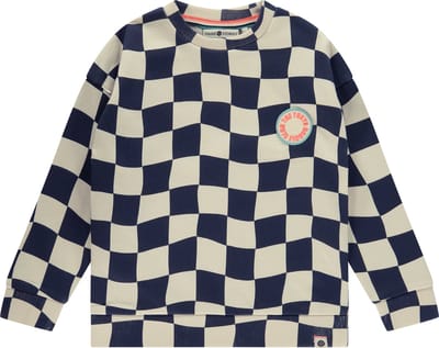Stains and Stories boys sweatshirt Jongens Trui - dark royal - Maat 134