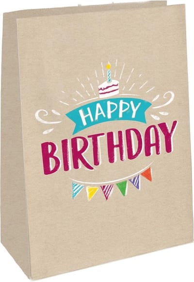 Amscan Uitdeelzakjes My Birthday Party 14,7 X 21 Cm 4 Stuks