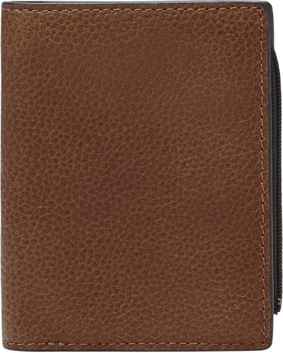 FOSSIL Leren Portemonnee Kaarthoes Thad Modular 3-in-1 Wallet Medium Brown Bruine