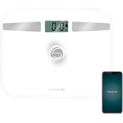 Digital Bathroom Scales Cecotec EcoPower 10200 Smart LCD Bluetooth 180 kg White