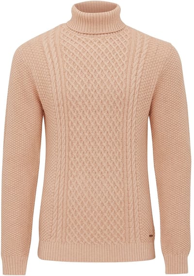 Tresanti FIORENZO | Cable knit roll neck Beige (TRKWJE126 - 101)