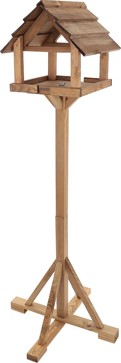 GARDEN SPIRIT Vogelvoederhuisje op Standaard - Hout Robuust - 145 x 30 x 35 cm