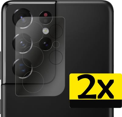 Camera Lens Protector - Geschikt voor Samsung Galaxy S21 Ultra - 2 Stuks - Camera Screenprotector - Beschermglas - Gehard Glas - Tempered Glass - Screen Protector