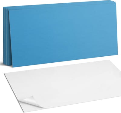 Coloray Plaktegels - Blauw Wandtegel Zelfklevend - 60 cm x 30 cm - Blauw Plaktegels - 6 stuks - Rechthoek PVC Tegels - Plaktegels Keuken - Zelfklevende Vloertegels Badkamer - Vinyl Tegels Zelfklevend - Zelfklevende Wandtegels