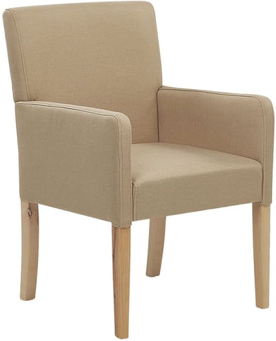 ROCKEFELLER - Eetkamerstoel - Beige - Polyester