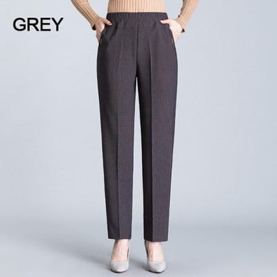 XL-8XL Oversize Casual Broek Vrouwen Lange Losse Broek Hoge Taille Dames Nieuwe Lente/Herfst Broek Vrouwelijke Stretch Broek XXXXL black